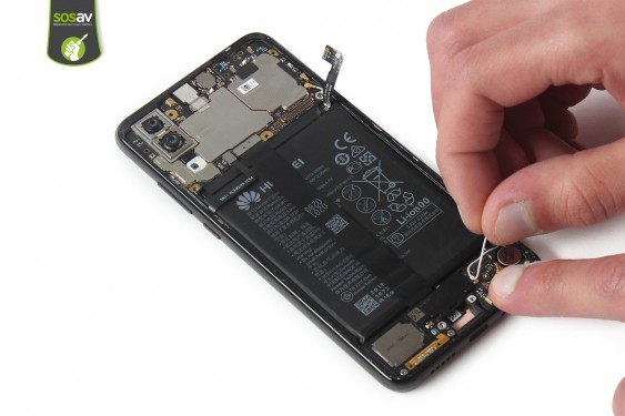 Guide photos remplacement haut parleur externe Huawei P20 (Etape 15 - image 3)