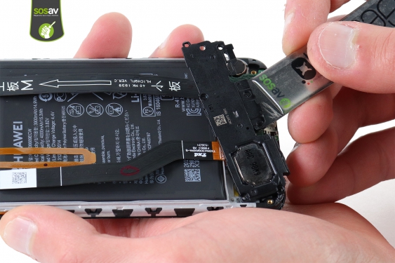 Guide photos remplacement nappe connecteur de charge Huawei Y7 2019 (Etape 10 - image 3)