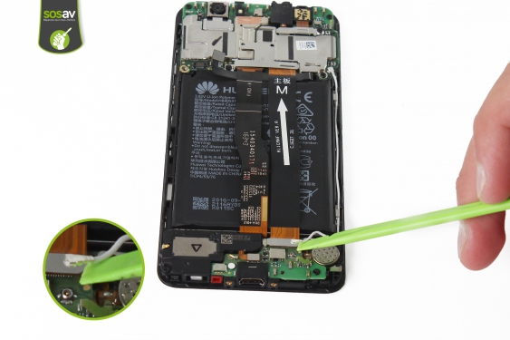 Guide photos remplacement connecteur de charge Huawei Nova (Etape 10 - image 2)