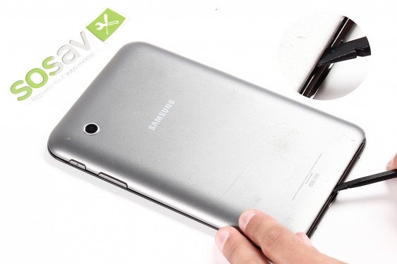 Guide photos remplacement haut-parleur externe droit Samsung Galaxy Tab 2 7" (Etape 5 - image 2)