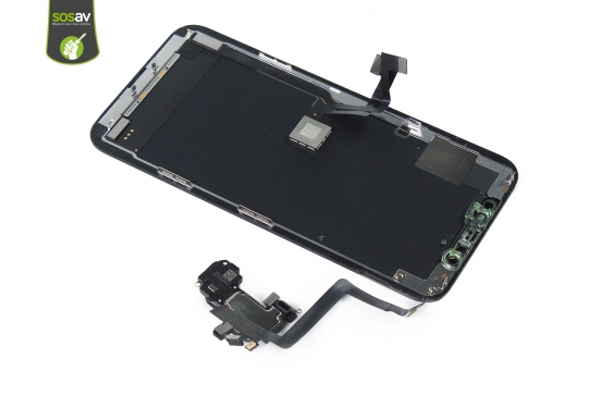 Guide photos remplacement nappe haut-parleur interne / capteur proximité / micro secondaire / nappe face id iPhone 11 Pro (Etape 16 - image 1)