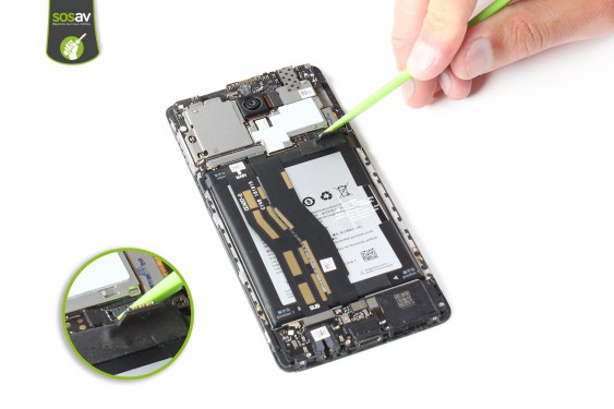 Guide photos remplacement nappe de liaison du connecteur de charge OnePlus 3 (Etape 8 - image 2)