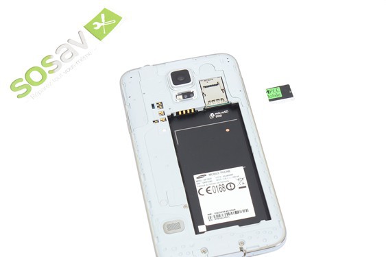 Guide photos remplacement carte sim Samsung Galaxy S5 (Etape 8 - image 1)