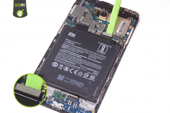 Guide photos remplacement nappe de liaison connecteur de charge Redmi Note 4X (Etape 15 - image 1)