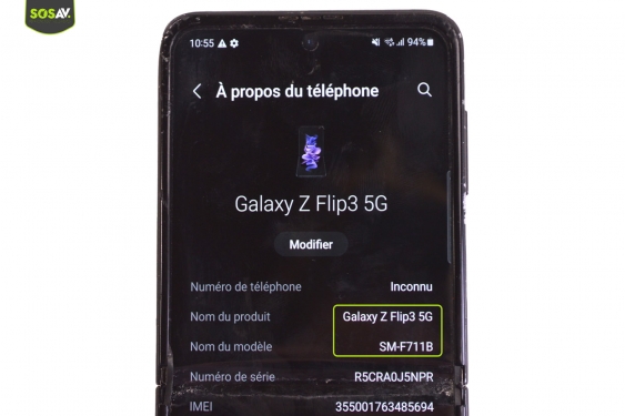 Guide photos remplacement bloc écran Galaxy Z Flip3 (Etape 1 - image 1)