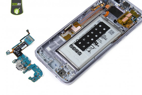 Guide photos remplacement connecteur de charge Samsung Galaxy S8+ (Etape 30 - image 1)