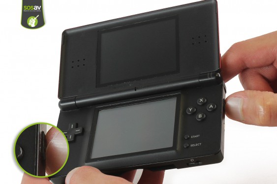 Guide photos remplacement coque arrière Nintendo DS Lite (Etape 1 - image 2)