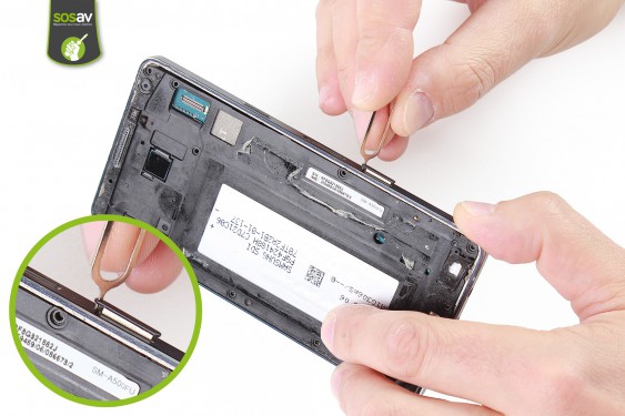 Guide photos remplacement câble coaxial bas Samsung Galaxy A5 (Etape 21 - image 4)