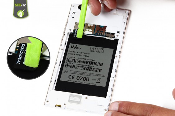 Guide photos remplacement nappe du connecteur de charge Wiko Ridge Fab 4G (Etape 4 - image 2)