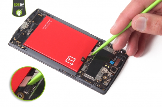 Guide photos remplacement haut-parleur interne OnePlus One (Etape 12 - image 4)