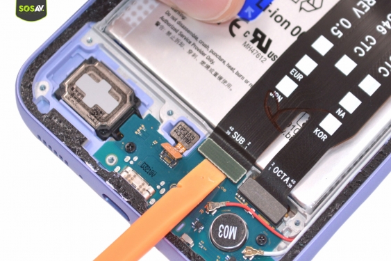 Guide photos remplacement connecteur de charge Galaxy A34 (Etape 8 - image 2)