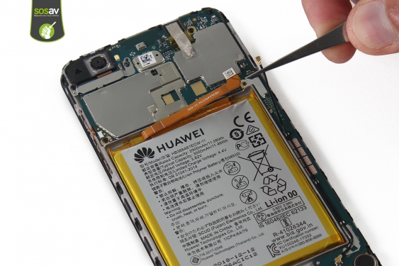 Guide photos remplacement câble d'interconnexion Huawei Y7 2018 (Etape 13 - image 1)