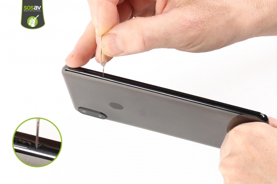 Guide photos remplacement tiroir sim & sd Wiko View Max (Etape 2 - image 1)