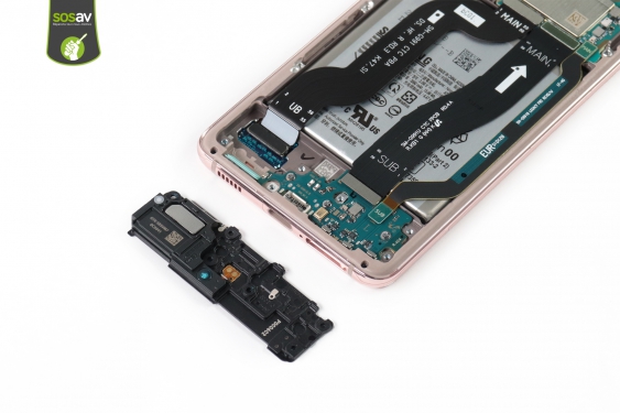 Guide photos remplacement connecteur de charge / lecteur sim Galaxy S21 (Etape 13 - image 1)