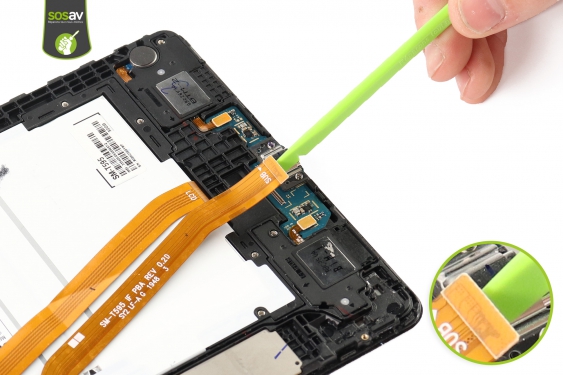 Guide photos remplacement nappe de liaison du connecteur de charge Galaxy Tab A 10,5 (2018) (Etape 6 - image 2)