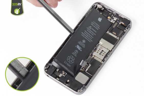 Guide photos remplacement nappe power + vibreur + volume iPhone SE (Etape 15 - image 3)