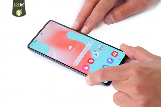 Guide photos remplacement capteur d'empreinte Galaxy A51 (Etape 1 - image 1)