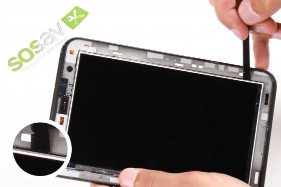 Guide photos remplacement nappe de liaison de l'écran lcd Samsung Galaxy Tab 2 7" (Etape 23 - image 3)
