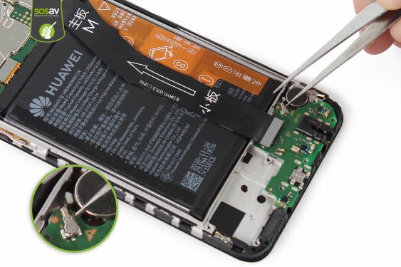 Guide photos remplacement connecteur de charge Huawei P Smart 2019 (Etape 15 - image 1)