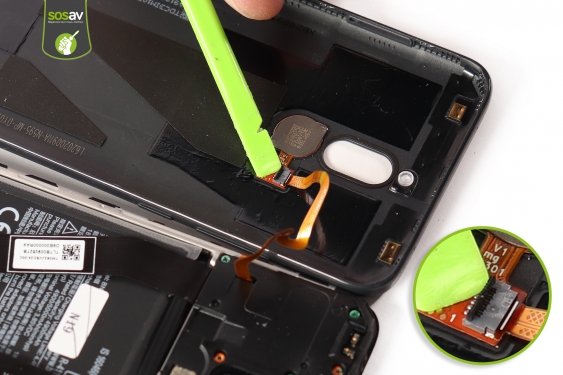 Guide photos remplacement nappe capteur d'empreinte Xiaomi Redmi 8 (Etape 7 - image 2)