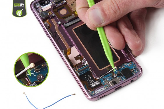 Guide photos remplacement connecteur de charge Galaxy S9 (Etape 27 - image 2)
