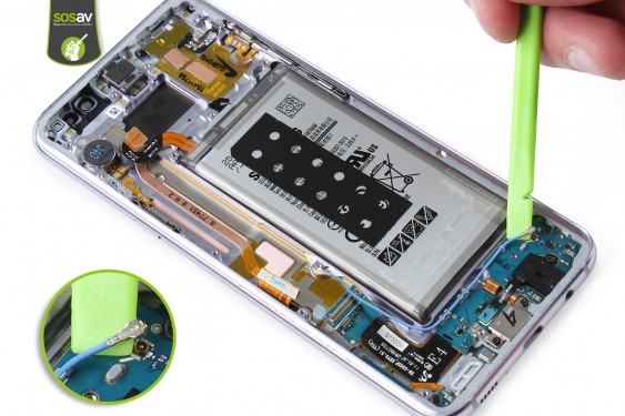 Guide photos remplacement connecteur de charge Samsung Galaxy S8+ (Etape 24 - image 2)