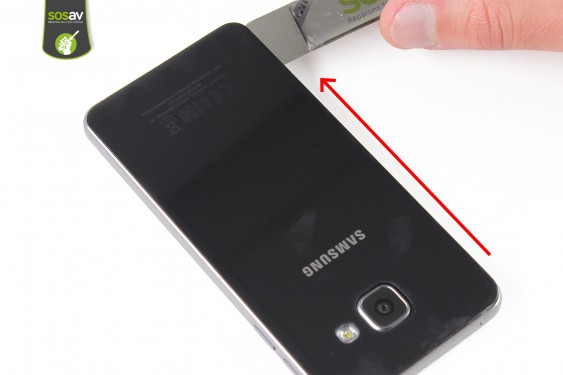 Guide photos remplacement façade arrière Samsung Galaxy A3 2016 (Etape 4 - image 3)