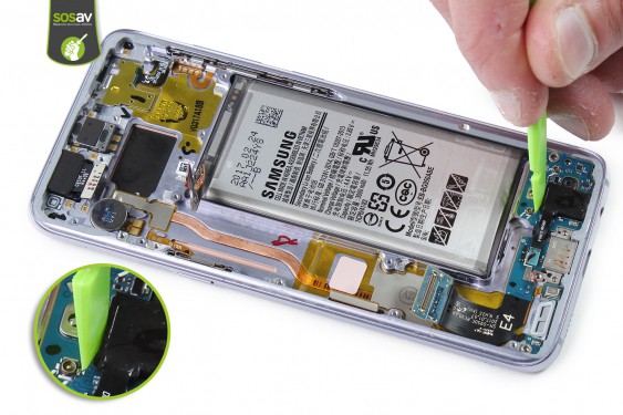 Guide photos remplacement connecteur de charge Samsung Galaxy S8  (Etape 27 - image 1)