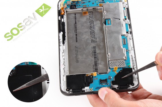 Guide photos remplacement nappe de liaison de l'écran lcd Samsung Galaxy Tab 2 7" (Etape 16 - image 1)