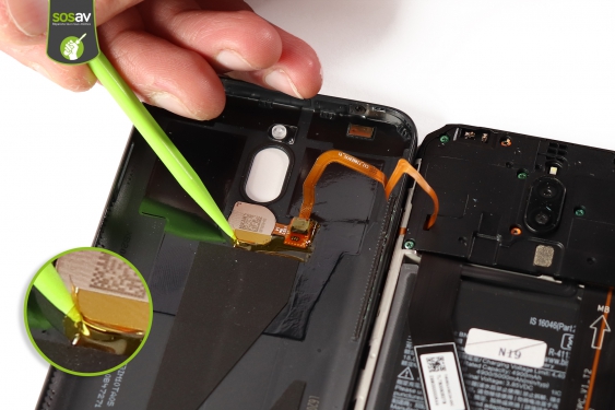 Guide photos remplacement coque arrière & capteur d'empreinte Xiaomi Redmi 8 (Etape 6 - image 1)