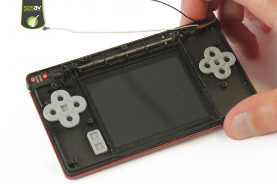 Guide photos remplacement ecran supérieur et haut-parleurs Nintendo DS Lite (Etape 23 - image 1)