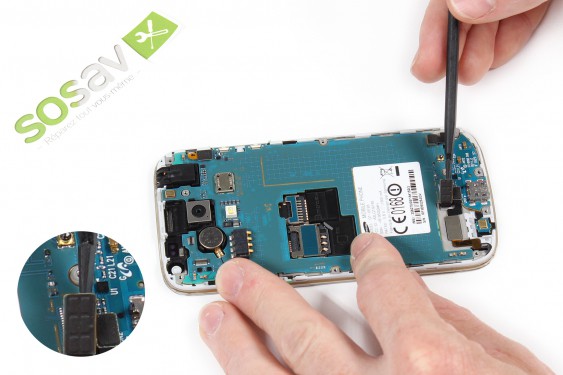 Guide photos remplacement connecteur de charge Samsung Galaxy S4 mini (Etape 17 - image 2)