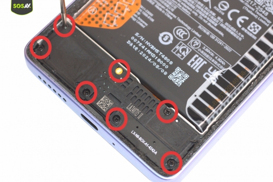 Guide photos remplacement connecteur de charge Redmi Note 13 Pro 4G (Etape 6 - image 1)