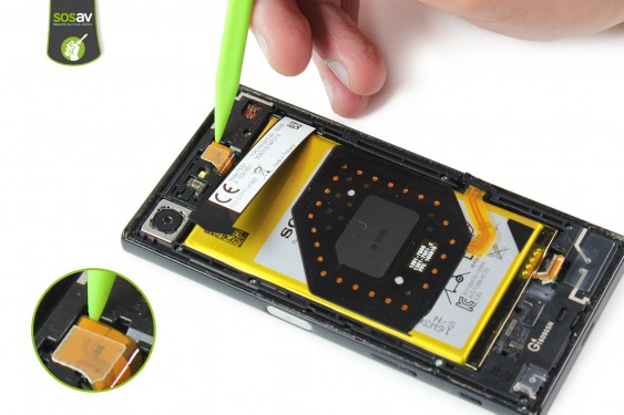 Guide photos remplacement nappe boutons volume, power & apn Xperia X Compact (Etape 8 - image 1)