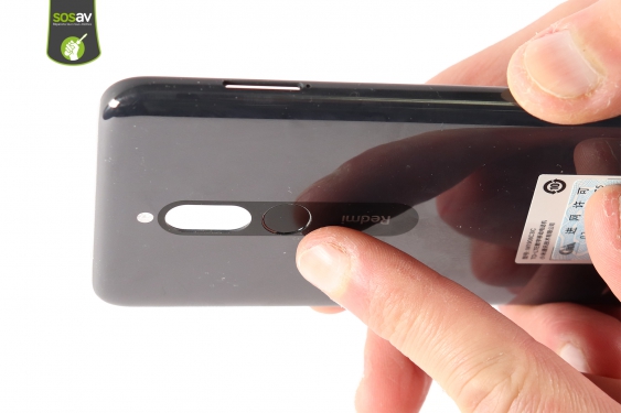 Guide photos remplacement coque arrière & capteur d'empreinte Xiaomi Redmi 8 (Etape 9 - image 1)