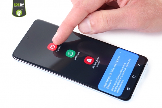 Guide photos remplacement ecran Galaxy S20 (Etape 1 - image 2)