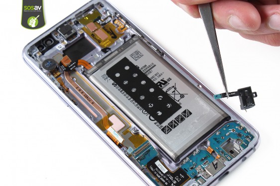 Guide photos remplacement connecteur de charge Samsung Galaxy S8+ (Etape 27 - image 4)