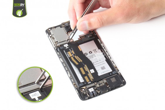Guide photos remplacement nappe de liaison du connecteur de charge OnePlus 3 (Etape 10 - image 1)