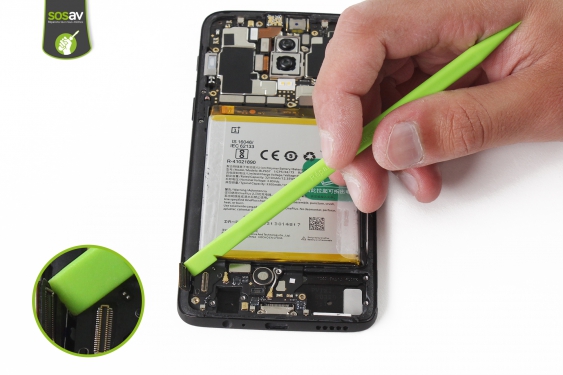 Guide photos remplacement connecteur de charge OnePlus 6 (Etape 16 - image 2)