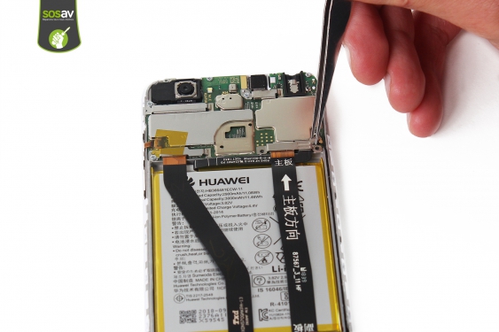 Guide photos remplacement nappe de liaison connecteur de charge Huawei Y6 2018 (Etape 7 - image 2)