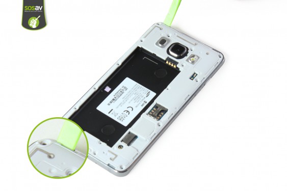 Guide photos remplacement nappe power Samsung Galaxy J5 2016 (Etape 10 - image 1)