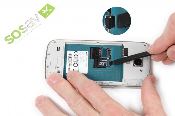 Guide photos remplacement haut-parleur interne Samsung Galaxy S4 mini (Etape 8 - image 1)