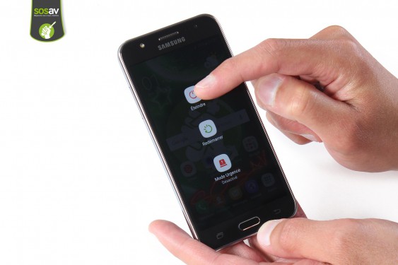 Guide photos remplacement haut-parleur interne Samsung Galaxy J5 2015 (Etape 1 - image 2)