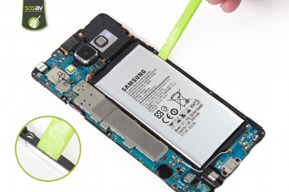 Guide photos remplacement haut-parleur interne Samsung Galaxy A7 (Etape 24 - image 4)