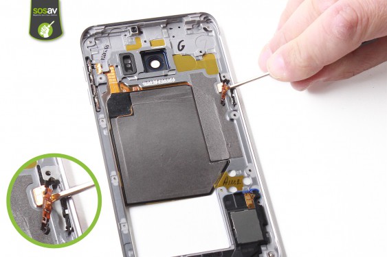 Guide photos remplacement bouton power Samsung Galaxy S6 Edge + (Etape 9 - image 1)