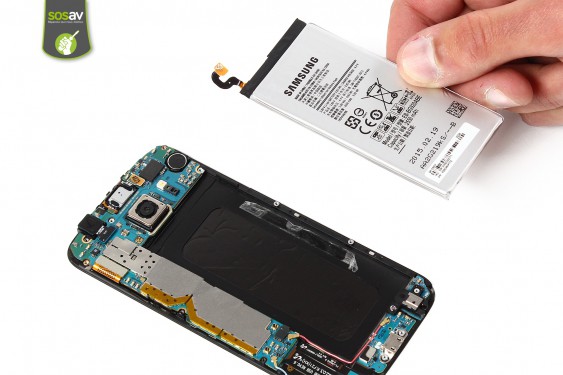 Guide photos remplacement batterie Samsung Galaxy S6 (Etape 10 - image 4)