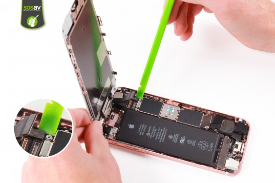 Guide photos remplacement plaque de protection de l'écran lcd iPhone 6S (Etape 7 - image 1)