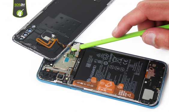 Guide photos remplacement nappe de liaison connecteur de charge Huawei P30 Lite (Etape 8 - image 3)