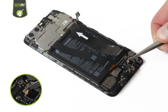 Guide photos remplacement connecteur de charge Huawei P10 (Etape 17 - image 3)