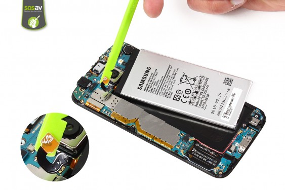 Guide photos remplacement connecteur de charge Samsung Galaxy S6 (Etape 10 - image 2)